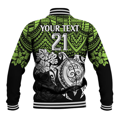 custom-raiders-rugby-baseball-jacket-canberra-hibiscus-and-turtle-with-polynesian-pattern
