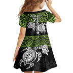 custom-raiders-rugby-family-matching-off-shoulder-short-dress-and-hawaiian-shirt-canberra-hibiscus-and-turtle-with-polynesian-pattern