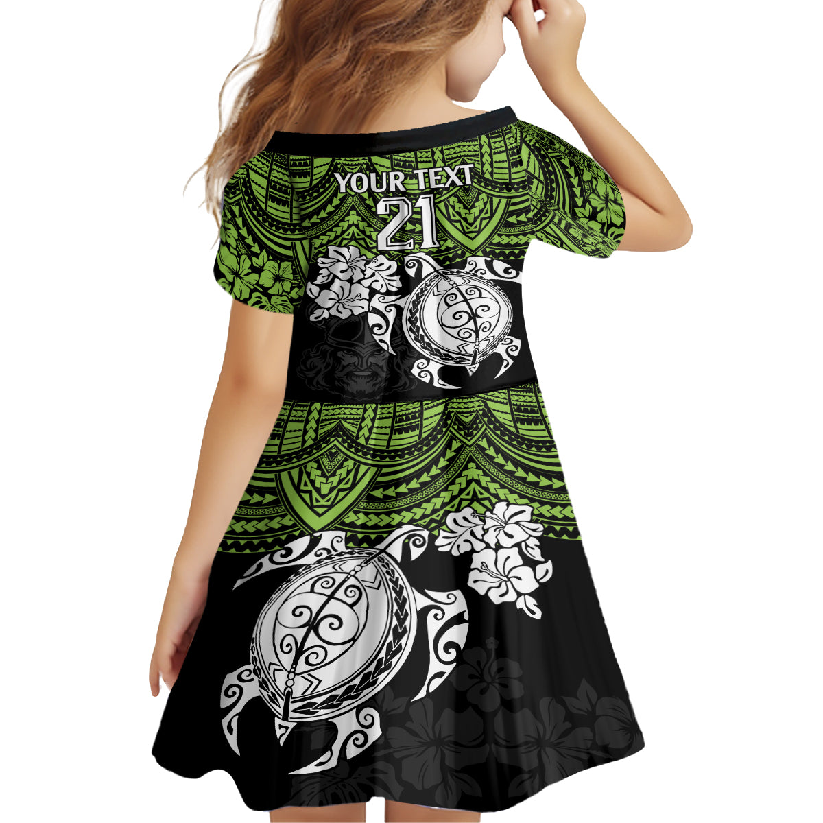custom-raiders-rugby-family-matching-off-shoulder-short-dress-and-hawaiian-shirt-canberra-hibiscus-and-turtle-with-polynesian-pattern