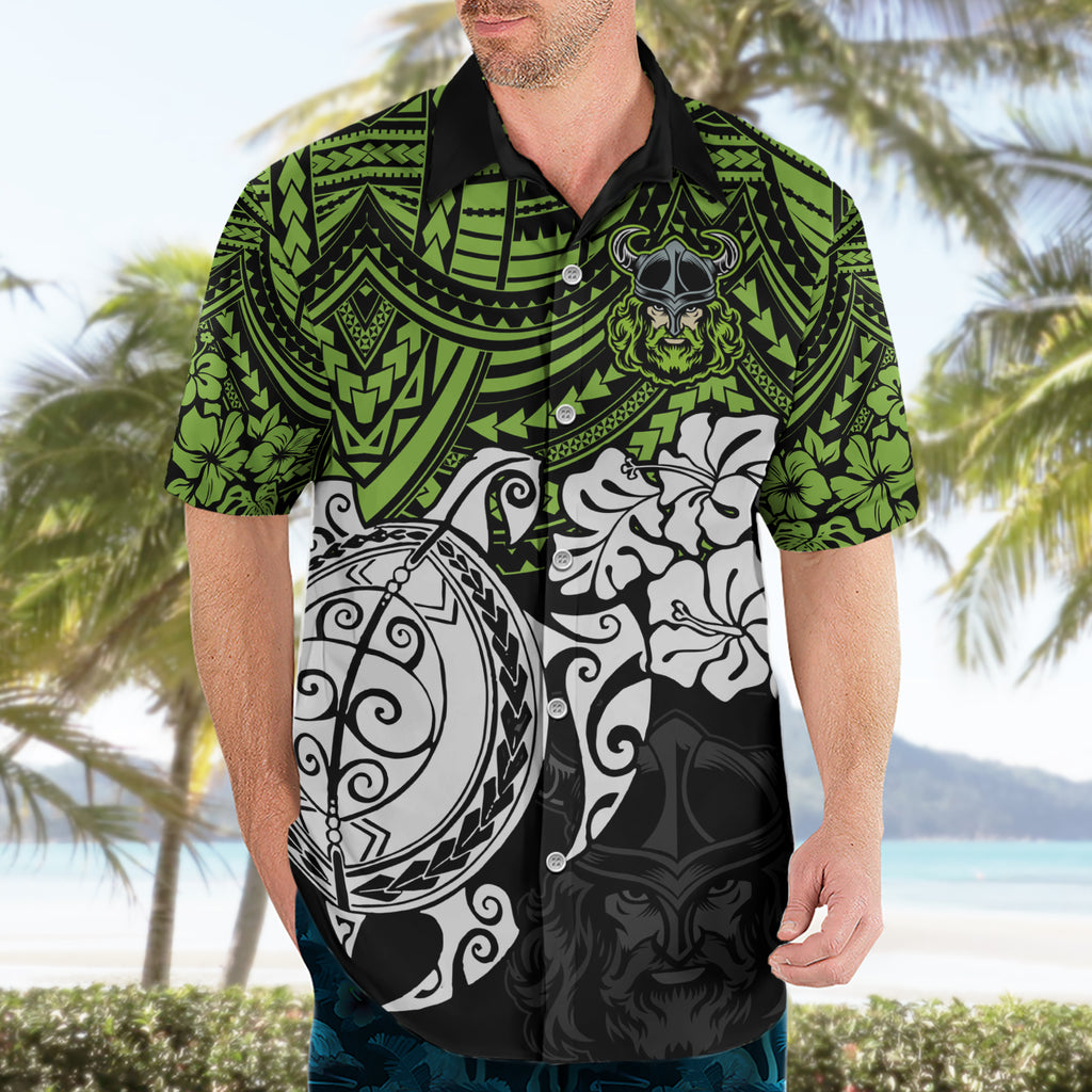 custom-raiders-rugby-hawaiian-shirt-canberra-hibiscus-and-turtle-with-polynesian-pattern