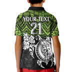 custom-raiders-rugby-kid-polo-shirt-canberra-hibiscus-and-turtle-with-polynesian-pattern
