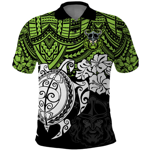 custom-raiders-rugby-polo-shirt-canberra-hibiscus-and-turtle-with-polynesian-pattern