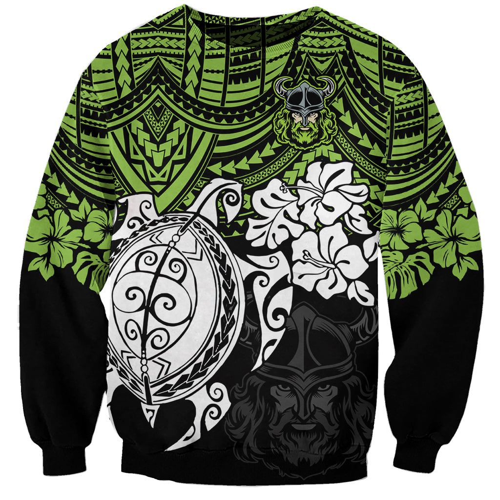 custom-raiders-rugby-sweatshirt-canberra-hibiscus-and-turtle-with-polynesian-pattern