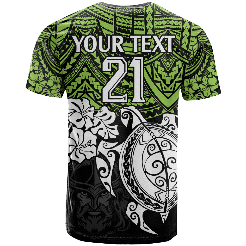 custom-raiders-rugby-t-shirt-canberra-hibiscus-and-turtle-with-polynesian-pattern