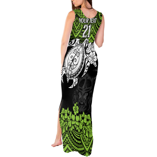 custom-raiders-rugby-tank-maxi-dress-canberra-hibiscus-and-turtle-with-polynesian-pattern