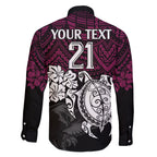 custom-sea-eagles-rugby-family-matching-off-shoulder-maxi-dress-and-hawaiian-shirt-silvertails-hibiscus-and-turtle-with-polynesian-pattern