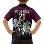 custom-sea-eagles-rugby-family-matching-short-sleeve-bodycon-dress-and-hawaiian-shirt-silvertails-hibiscus-and-turtle-with-polynesian-pattern