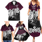 custom-sea-eagles-rugby-family-matching-summer-maxi-dress-and-hawaiian-shirt-silvertails-hibiscus-and-turtle-with-polynesian-pattern