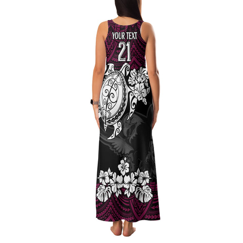 custom-sea-eagles-rugby-family-matching-tank-maxi-dress-and-hawaiian-shirt-silvertails-hibiscus-and-turtle-with-polynesian-pattern