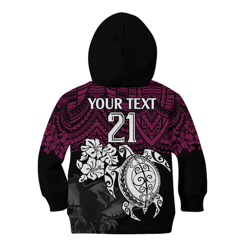 custom-sea-eagles-rugby-kid-hoodie-silvertails-hibiscus-and-turtle-with-polynesian-pattern