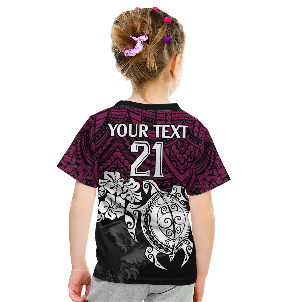 custom-sea-eagles-rugby-kid-t-shirt-silvertails-hibiscus-and-turtle-with-polynesian-pattern