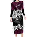 custom-sea-eagles-rugby-long-sleeve-bodycon-dress-silvertails-hibiscus-and-turtle-with-polynesian-pattern