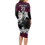 custom-sea-eagles-rugby-long-sleeve-bodycon-dress-silvertails-hibiscus-and-turtle-with-polynesian-pattern