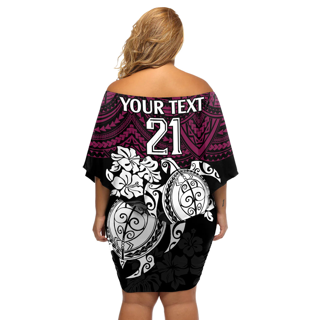 custom-sea-eagles-rugby-off-shoulder-short-dress-silvertails-hibiscus-and-turtle-with-polynesian-pattern