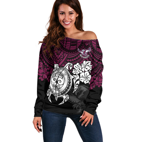 custom-sea-eagles-rugby-off-shoulder-sweater-silvertails-hibiscus-and-turtle-with-polynesian-pattern