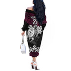 custom-sea-eagles-rugby-off-the-shoulder-long-sleeve-dress-silvertails-hibiscus-and-turtle-with-polynesian-pattern