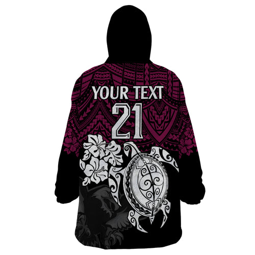 custom-sea-eagles-rugby-wearable-blanket-hoodie-silvertails-hibiscus-and-turtle-with-polynesian-pattern