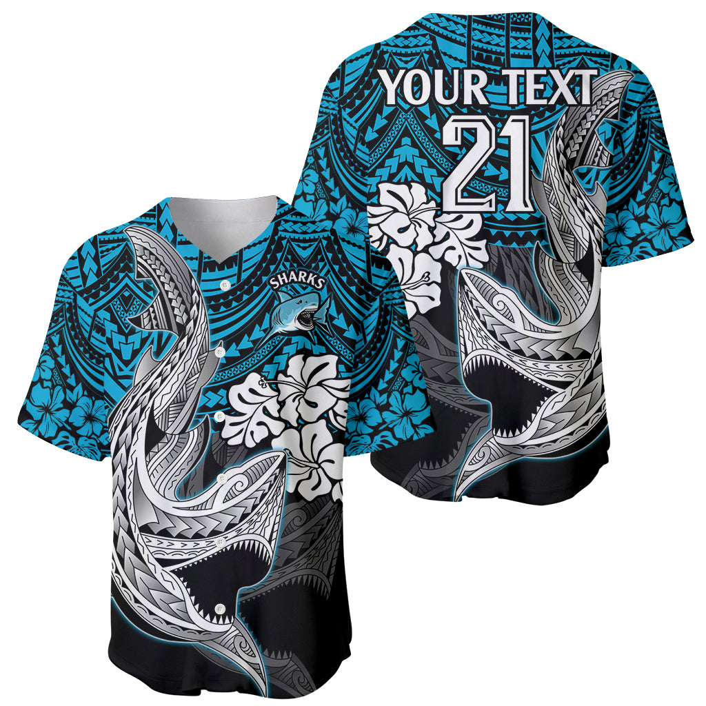custom-sharks-rugby-baseball-jersey-hibiscus-and-sharkies-tattoo-with-polynesian-pattern