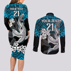 custom-sharks-rugby-couples-matching-long-sleeve-bodycon-dress-and-long-sleeve-button-shirt-hibiscus-and-sharkies-tattoo-with-polynesian-pattern
