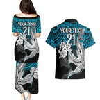 custom-sharks-rugby-couples-matching-puletasi-dress-and-hawaiian-shirt-hibiscus-and-sharkies-tattoo-with-polynesian-pattern