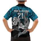 custom-sharks-rugby-family-matching-mermaid-dress-and-hawaiian-shirt-hibiscus-and-sharkies-tattoo-with-polynesian-pattern