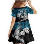 custom-sharks-rugby-family-matching-mermaid-dress-and-hawaiian-shirt-hibiscus-and-sharkies-tattoo-with-polynesian-pattern