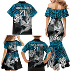 custom-sharks-rugby-family-matching-mermaid-dress-and-hawaiian-shirt-hibiscus-and-sharkies-tattoo-with-polynesian-pattern