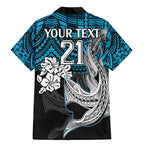 custom-sharks-rugby-family-matching-mermaid-dress-and-hawaiian-shirt-hibiscus-and-sharkies-tattoo-with-polynesian-pattern