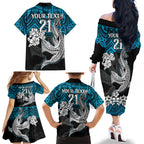 custom-sharks-rugby-family-matching-off-shoulder-long-sleeve-dress-and-hawaiian-shirt-hibiscus-and-sharkies-tattoo-with-polynesian-pattern