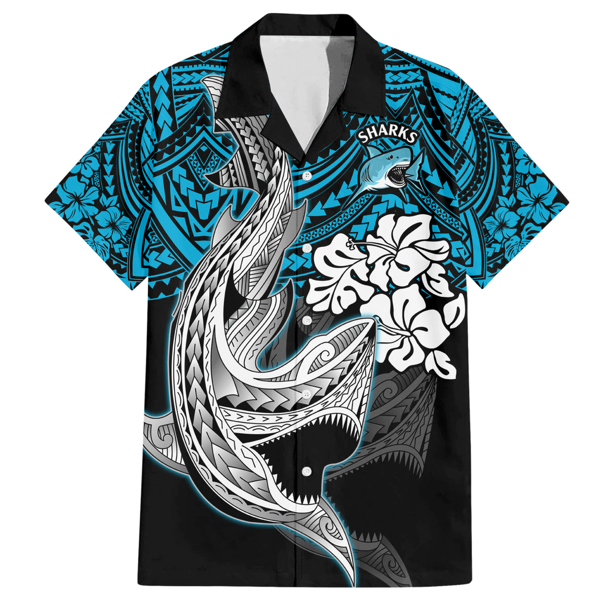 custom-sharks-rugby-hawaiian-shirt-hibiscus-and-sharkies-tattoo-with-polynesian-pattern