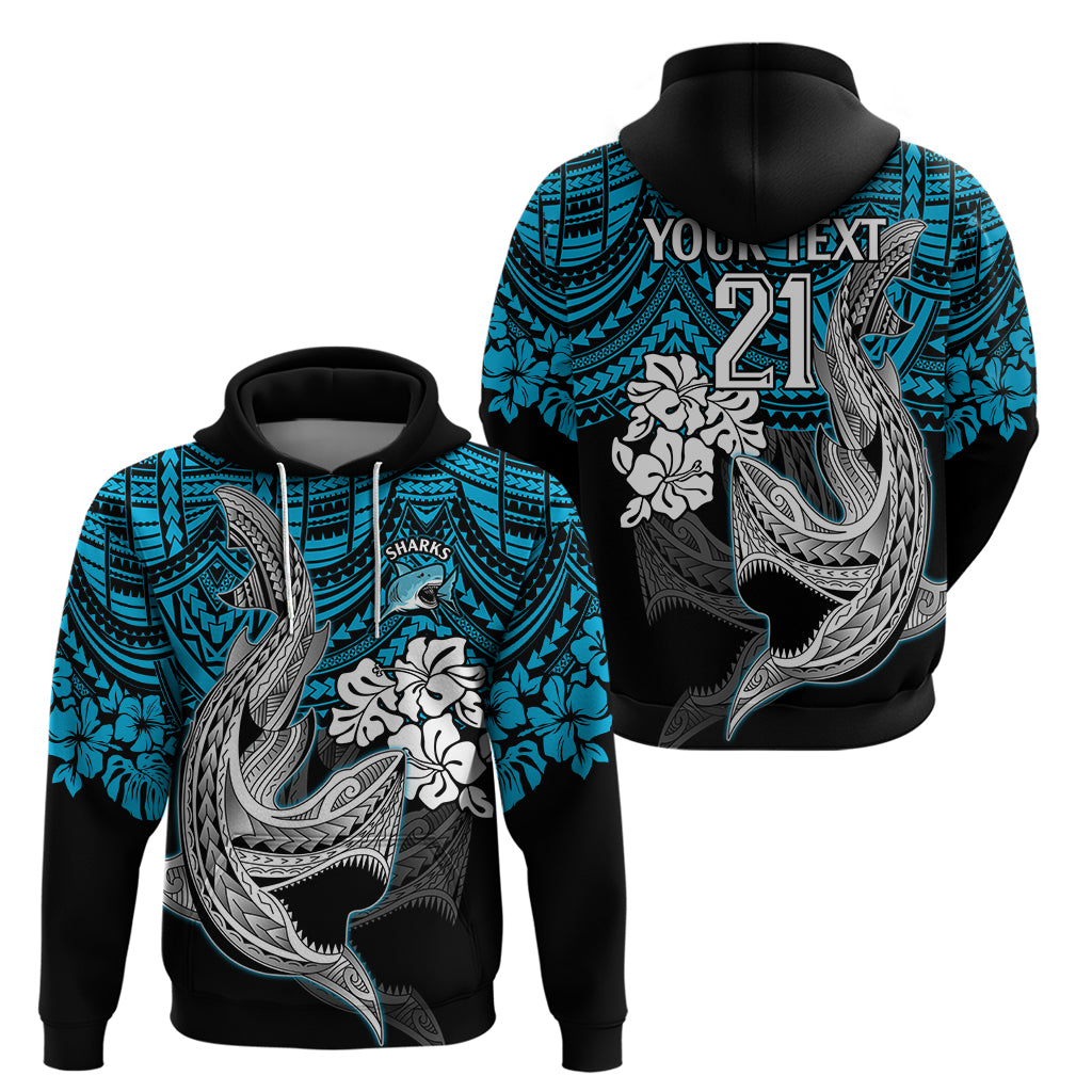 custom-sharks-rugby-hoodie-hibiscus-and-sharkies-tattoo-with-polynesian-pattern