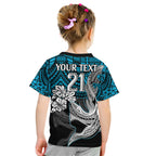 custom-sharks-rugby-kid-t-shirt-hibiscus-and-sharkies-tattoo-with-polynesian-pattern