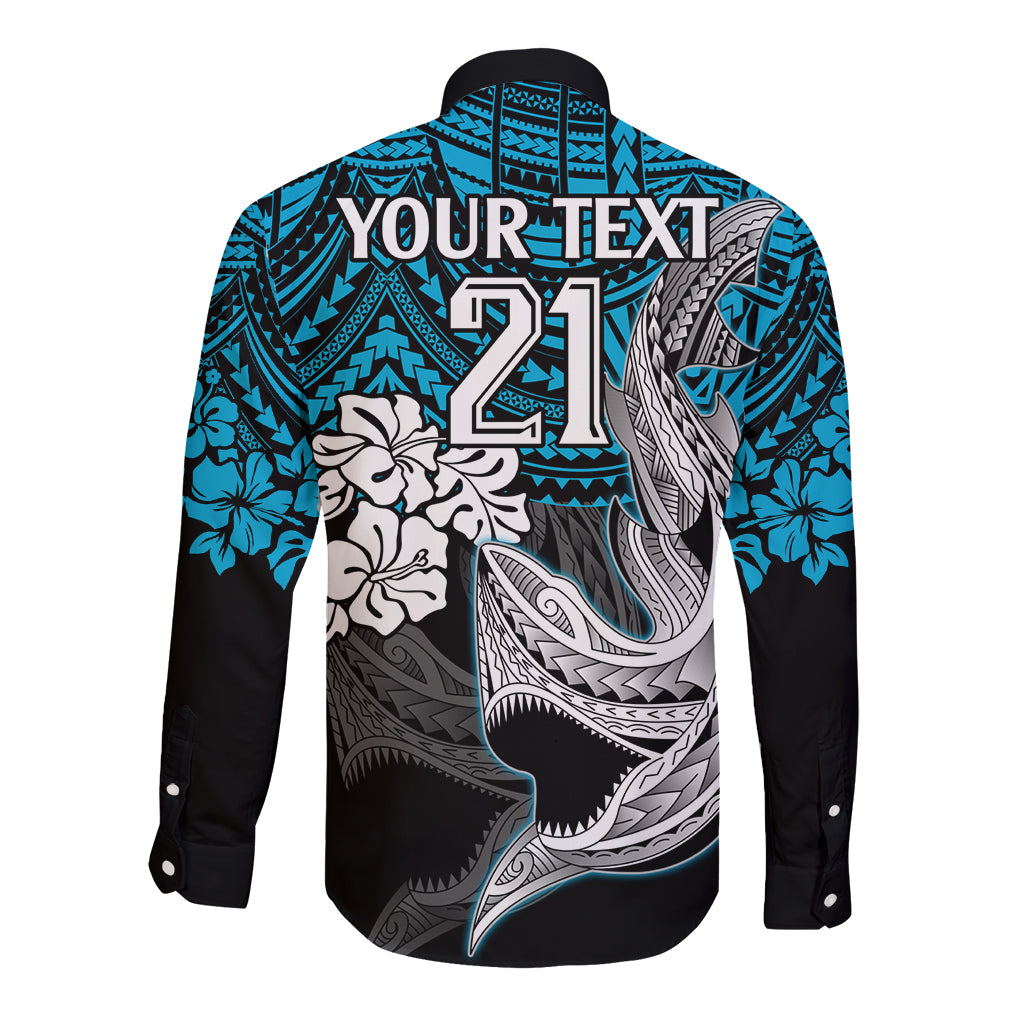 custom-sharks-rugby-long-sleeve-button-shirt-hibiscus-and-sharkies-tattoo-with-polynesian-pattern