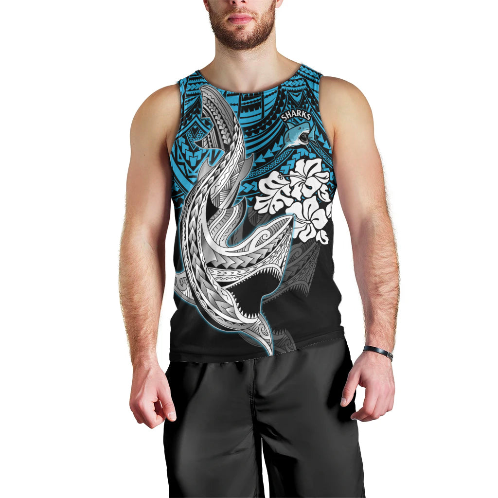 custom-sharks-rugby-men-tank-top-hibiscus-and-sharkies-tattoo-with-polynesian-pattern