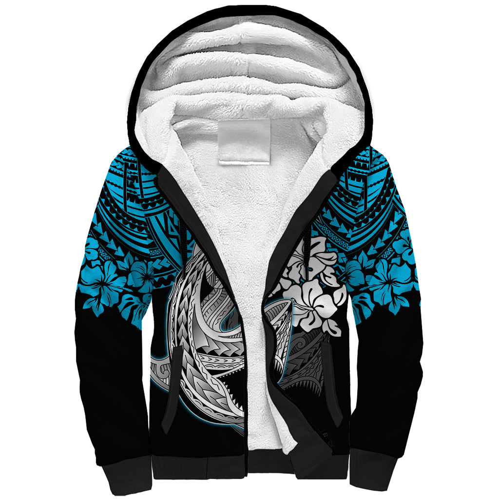 custom-sharks-rugby-sherpa-hoodie-hibiscus-and-sharkies-tattoo-with-polynesian-pattern