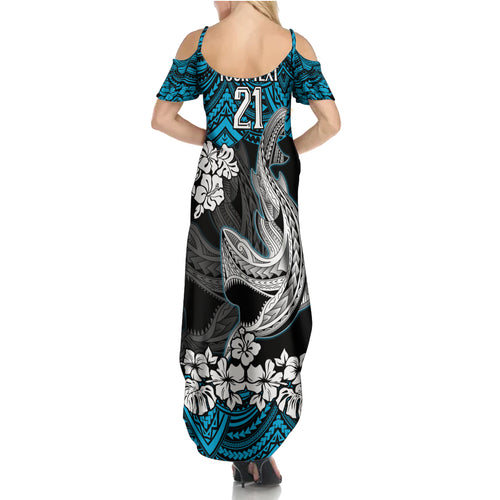 custom-sharks-rugby-summer-maxi-dress-hibiscus-and-sharkies-tattoo-with-polynesian-pattern
