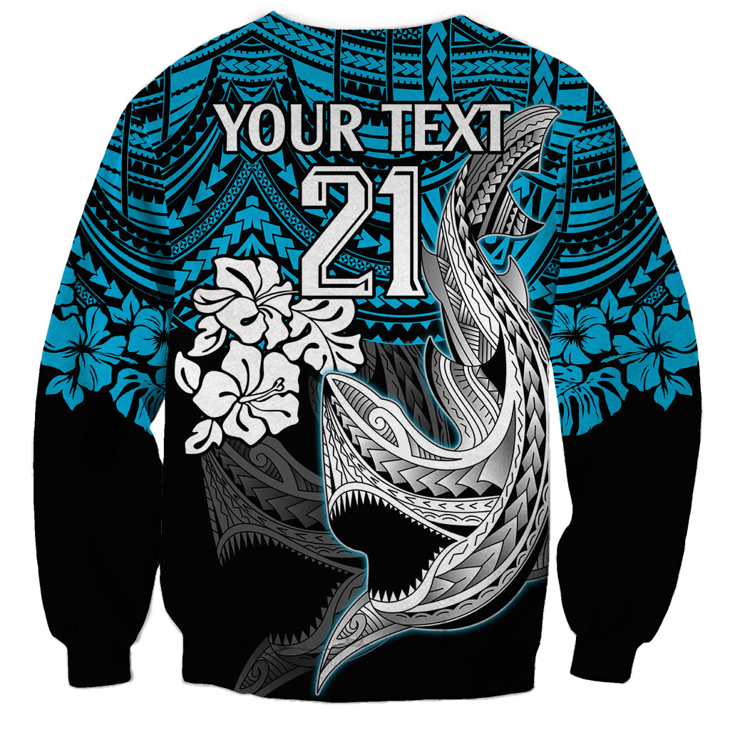 custom-sharks-rugby-sweatshirt-hibiscus-and-sharkies-tattoo-with-polynesian-pattern