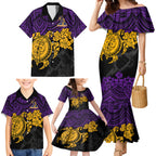 custom-storm-rugby-family-matching-mermaid-dress-and-hawaiian-shirt-melbourne-hibiscus-and-turtle-with-polynesian-pattern
