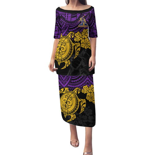 custom-storm-rugby-family-matching-puletasi-dress-and-hawaiian-shirt-melbourne-hibiscus-and-turtle-with-polynesian-pattern