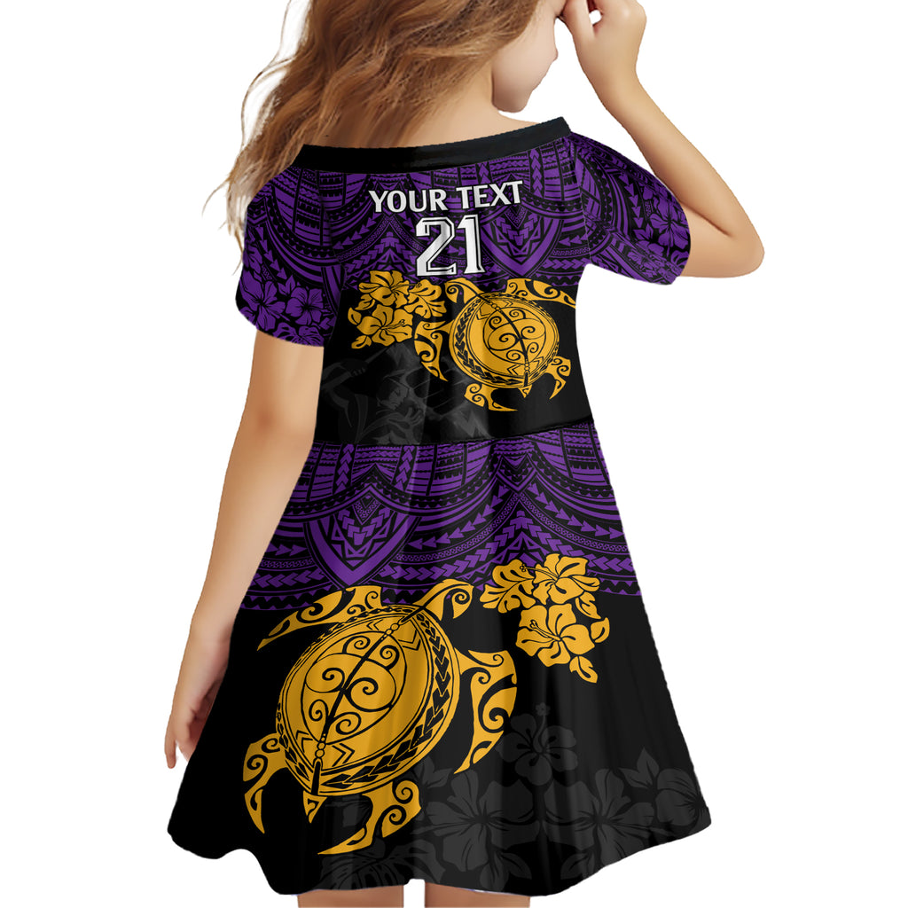 custom-storm-rugby-family-matching-short-sleeve-bodycon-dress-and-hawaiian-shirt-melbourne-hibiscus-and-turtle-with-polynesian-pattern