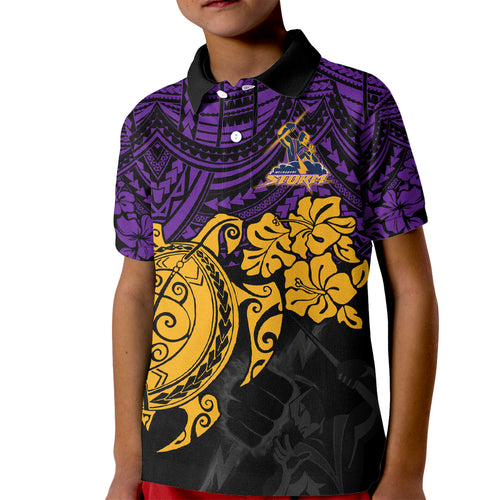 custom-storm-rugby-kid-polo-shirt-melbourne-hibiscus-and-turtle-with-polynesian-pattern
