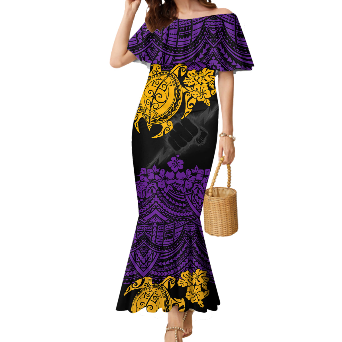 custom-storm-rugby-mermaid-dress-melbourne-hibiscus-and-turtle-with-polynesian-pattern