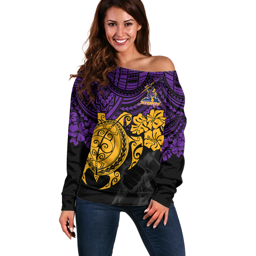 custom-storm-rugby-off-shoulder-sweater-melbourne-hibiscus-and-turtle-with-polynesian-pattern