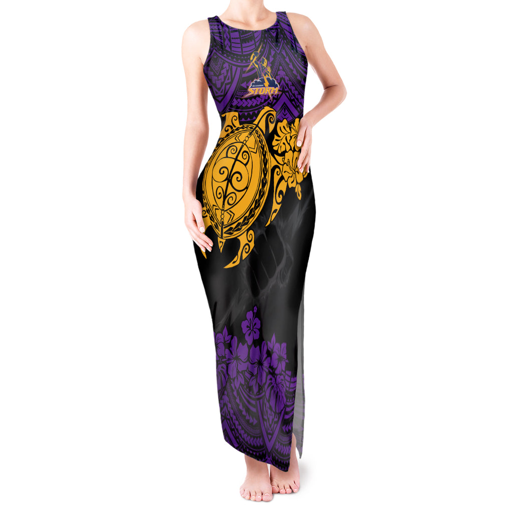 custom-storm-rugby-tank-maxi-dress-melbourne-hibiscus-and-turtle-with-polynesian-pattern