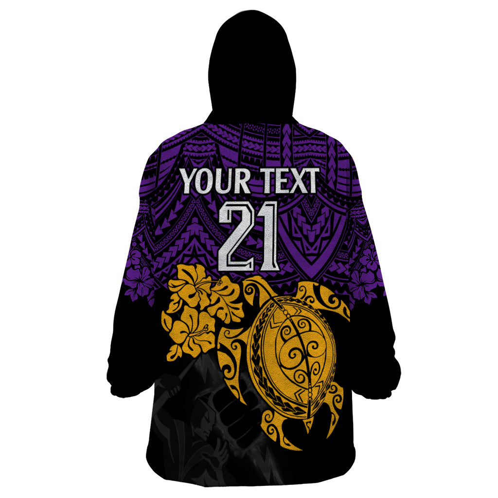 custom-storm-rugby-wearable-blanket-hoodie-melbourne-hibiscus-and-turtle-with-polynesian-pattern