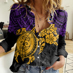 custom-storm-rugby-women-casual-shirt-melbourne-hibiscus-and-turtle-with-polynesian-pattern