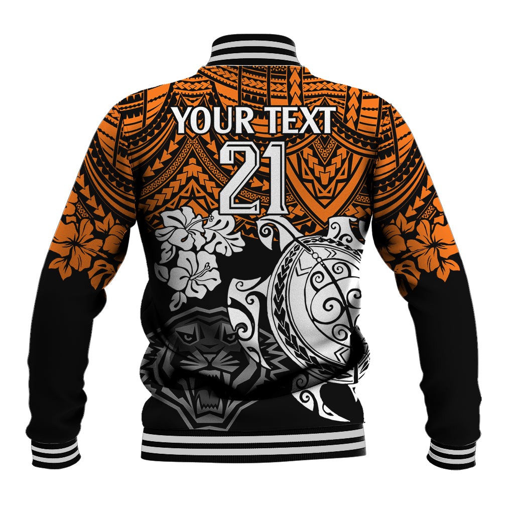 custom-wests-tigers-rugby-baseball-jacket-hibiscus-and-turtle-with-polynesian-pattern