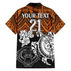custom-wests-tigers-rugby-hawaiian-shirt-hibiscus-and-turtle-with-polynesian-pattern