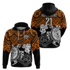 custom-wests-tigers-rugby-hoodie-hibiscus-and-turtle-with-polynesian-pattern