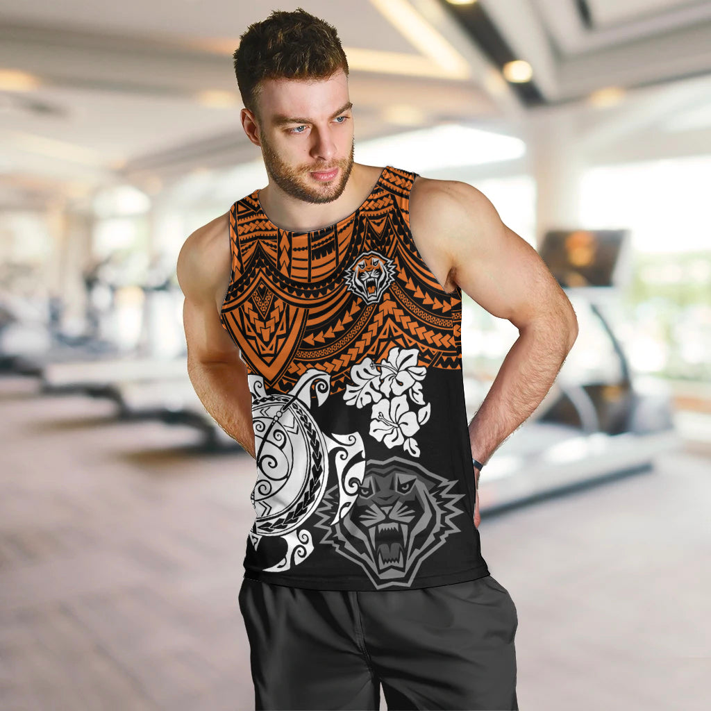 custom-wests-tigers-rugby-men-tank-top-hibiscus-and-turtle-with-polynesian-pattern